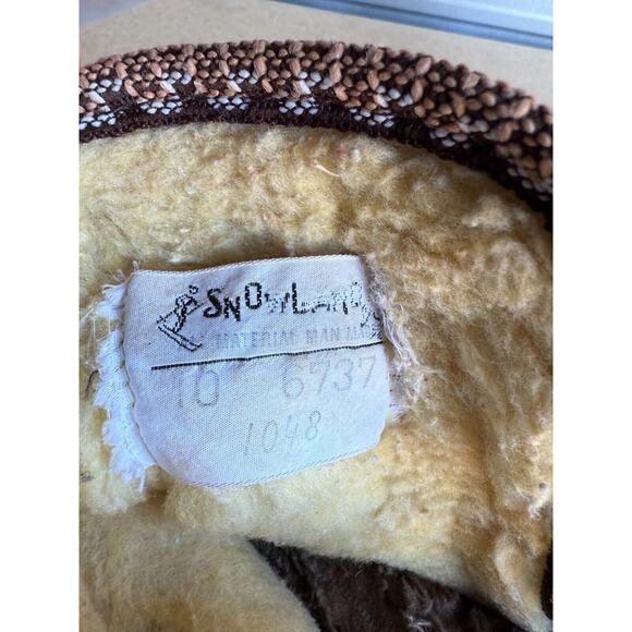 Rare Vintage Leather Upper Winter Boots Faux Fur Sherpa Lined Women’s Sz 10 - Picture 2 of 7